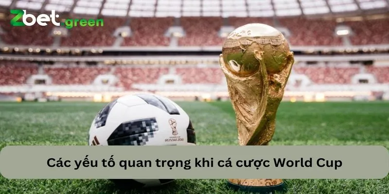 Các yếu tố quan trọng khi cá cược World Cup